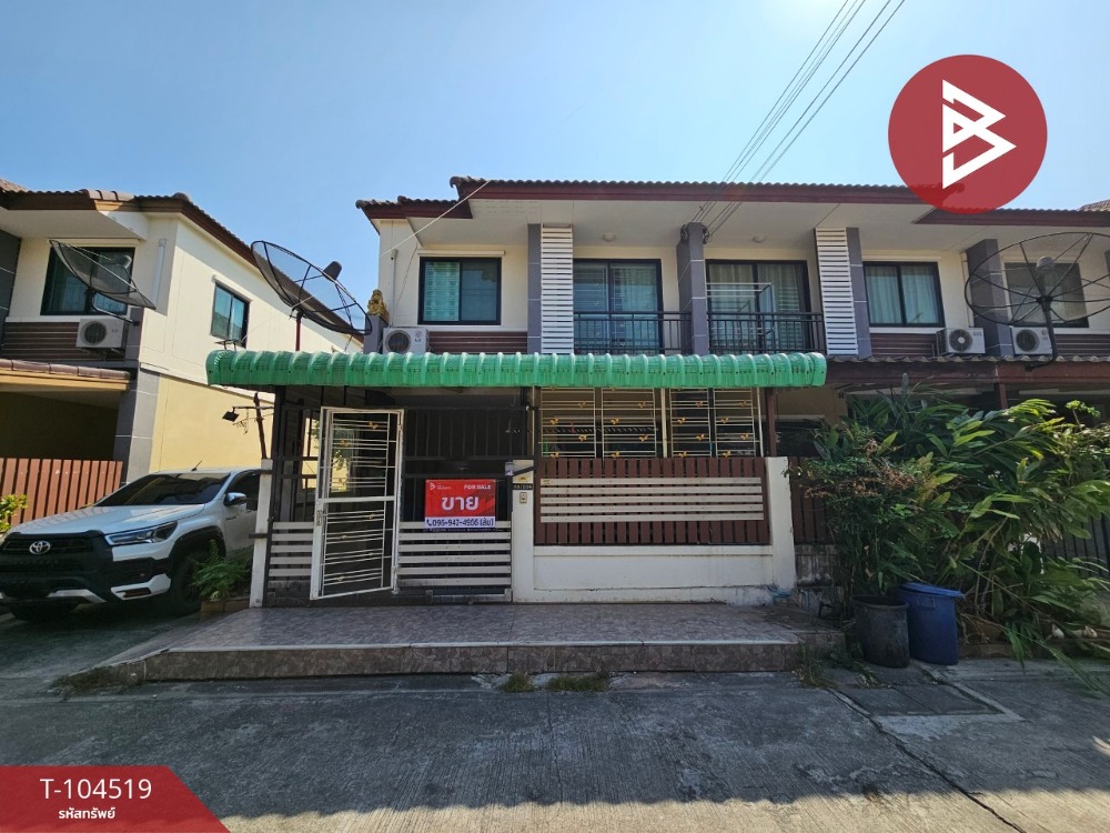 For SaleTownhousePattaya, Bangsaen, Chonburi : Townhouse for sale, Tharaprungreung City Village 1, Phan Thong, Chonburi