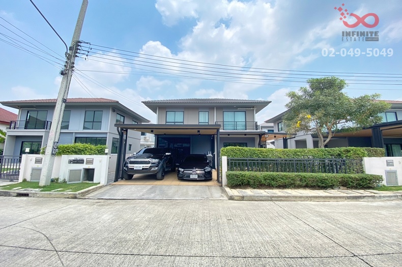 For SaleHousePathum Thani,Rangsit, Thammasat : For sale: 2-storey detached house, Pef Rangsit, Khlong 4, area 50.3 square wah, Rangsit-Nakhon Nayok Road