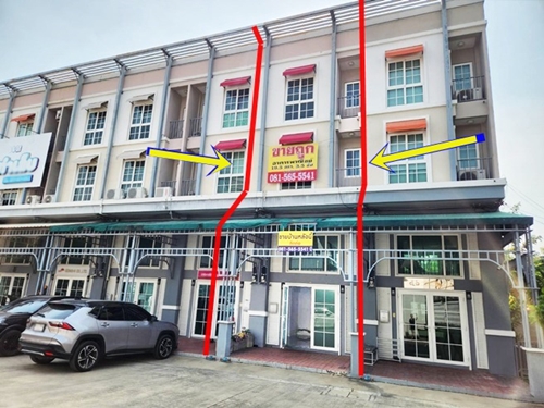 For SaleHome OfficeRama5, Ratchapruek, Bangkruai : For sale: Home office, Metro Biz Town, Chaeng Watthana 2, Metro Biz Town, Chaeng Watthana 2, new commercial building, 3.5 floors, European style, good location for trading.