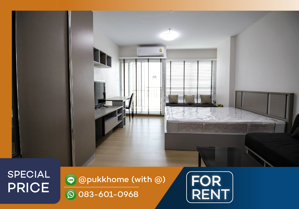 For RentCondoRama9, Petchburi, RCA : Supalai Vernda Rama 9 ✨ Complete with 1 March, size 30 sq.m. 📞 Line: @pukkhome