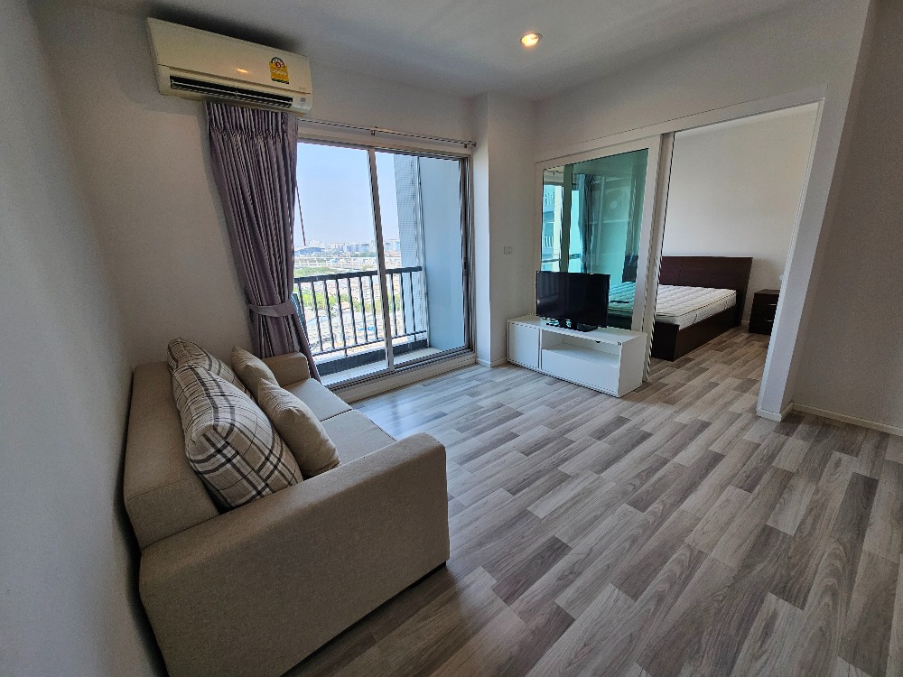 For SaleCondoChaengwatana, Muangthong : Condo for sale, The Key Chaengwattana, 32.30 sq m., swimming pool view, fully furnished, ready to move in, good location, near BTS and expressway