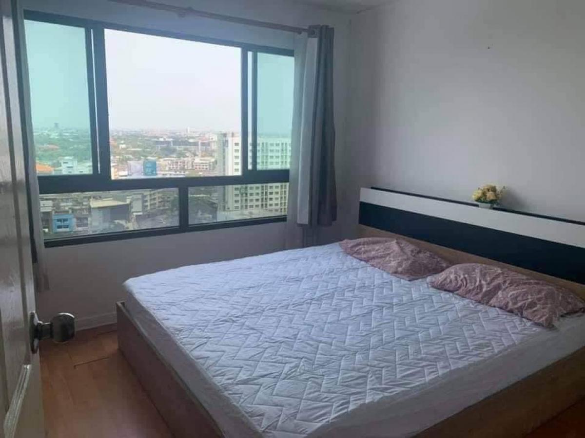 For RentCondoOnnut, Udomsuk : Topic: 🚝For rent Lumpini Ville S77-1, large room, 35 sq m, high floor, unobstructed view, beautiful room, fully furnished, price 10,000 baht.