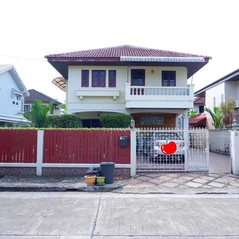 For SaleHouseMin Buri, Romklao : 2-storey detached house, Sammakorn Village, Min Buri, area 80 square wah, 3 bedrooms, Bang Chan Subdistrict, Min Buri District, Bangkok