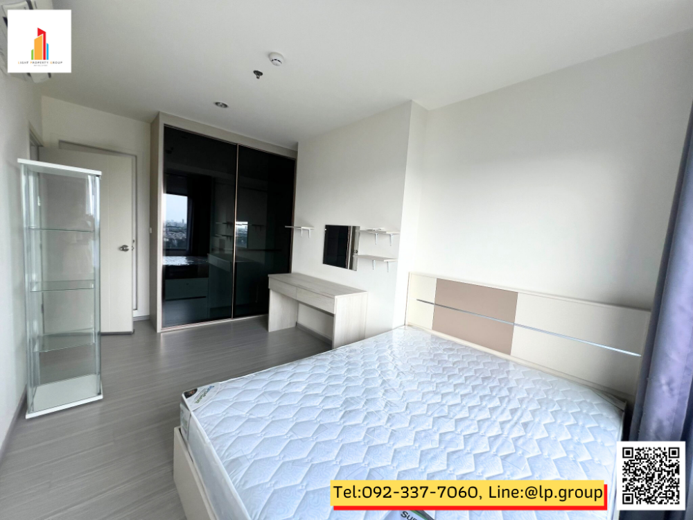 For RentCondoThaphra, Talat Phlu, Wutthakat : For rent, 2-bedroom condo, largest room in the project “Aspire Sathorn - Ratchapruek“, next to BTS Bang Wa and MRT Bang Wa, safe, convenient travel, fully furnished, ready to move in