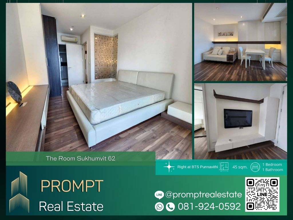 For RentCondoOnnut, Udomsuk : ST13169 - The Room Sukhumvit 62 :  เดอะรูม สุขุมวิท 62 - Right at BTS Punnavithi / Close to TRUE Digital Park