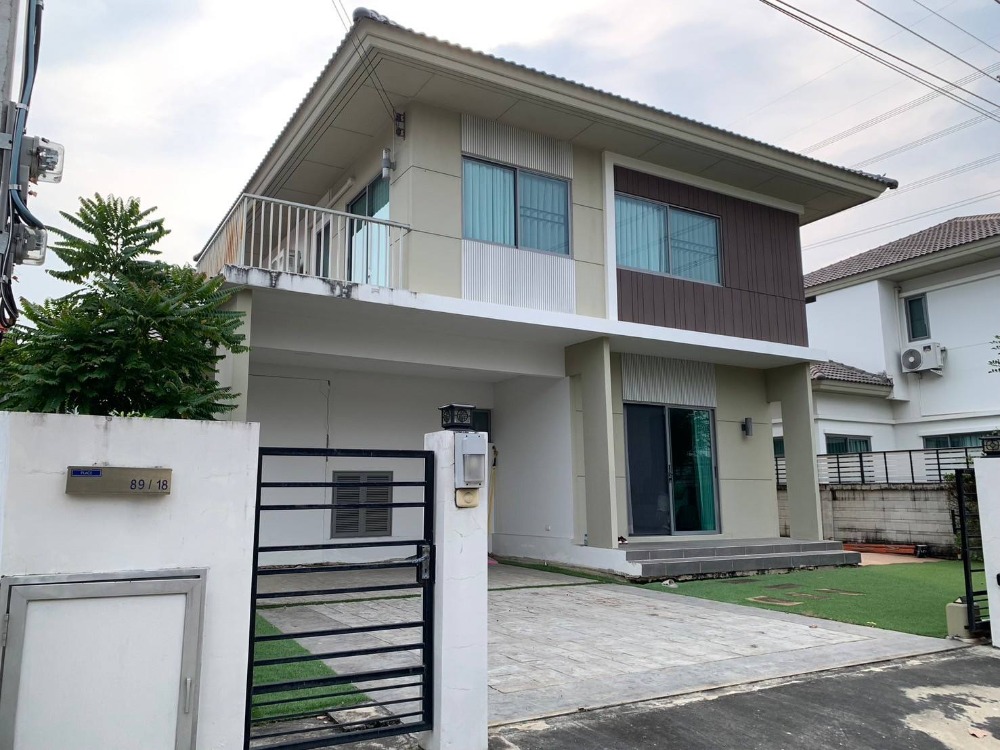 For RentHouseLadkrabang, Suwannaphum Airport : 🏬🎉 #For rent Single house Perfect place New Krungthep Kreetha Road **💎 Rent 45,000.-baht/month 💎