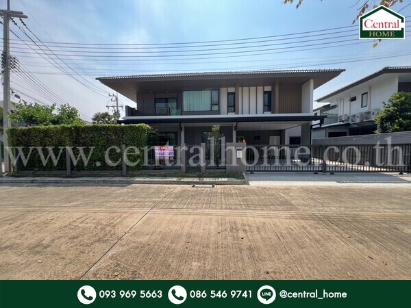 For SaleHousePathum Thani,Rangsit, Thammasat : Single house, Saransiri Rangsit, corner house, near expressway