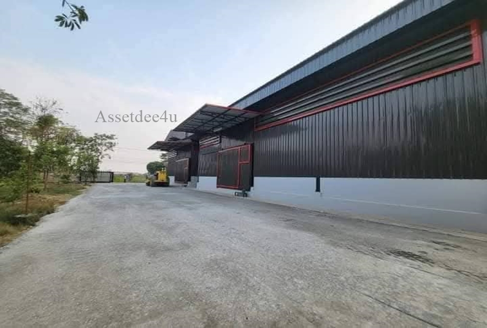 For RentWarehousePhutthamonthon, Salaya : Warehouse near transportation, Phutthamonthon Sai 5 Warehouse, Krathum Lom Warehouse, warehouse for rent, area 340 sq m, Phutthamonthon, large vehicles can enter.