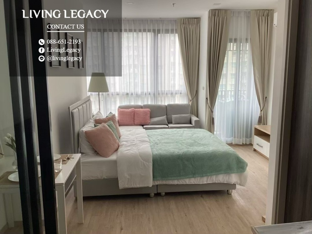 For RentCondoPattanakan, Srinakarin : SR3P1U Condo for rent The Rich Rama 9 - Srinakarin 28 sq m. 16th floor line id : @livinglegacy