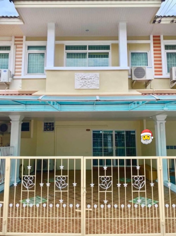 For RentTownhouseNawamin, Ramindra : 🏡Townhouse for rent, 2 floors, in Soi Ram Intra 39, Intersection 7, 3 bedrooms, 2 bathrooms, parking for 1-2 cars, size 20 sq m., complete facilities, near the Pink Line Ram Intra, Km. 4