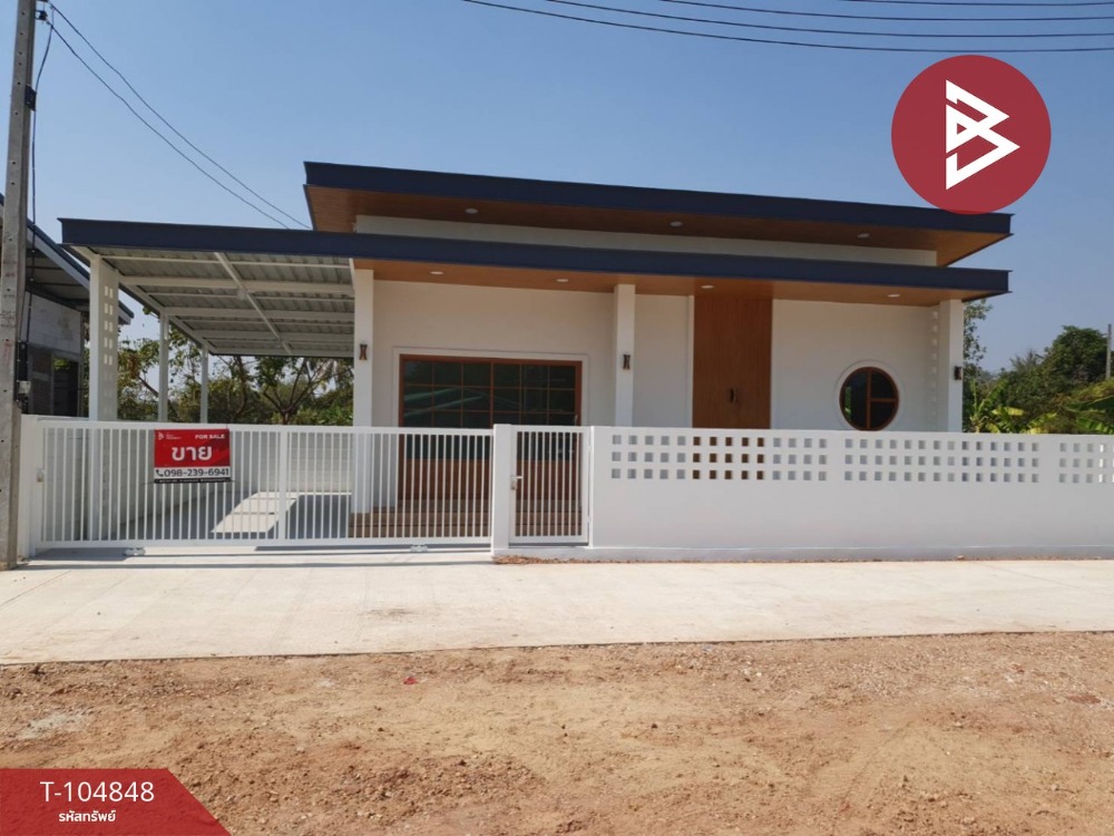 For SaleHouseRatchaburi : For sale: Single house in minimalist style, Baan Sinarat project, Photharam, Ratchaburi