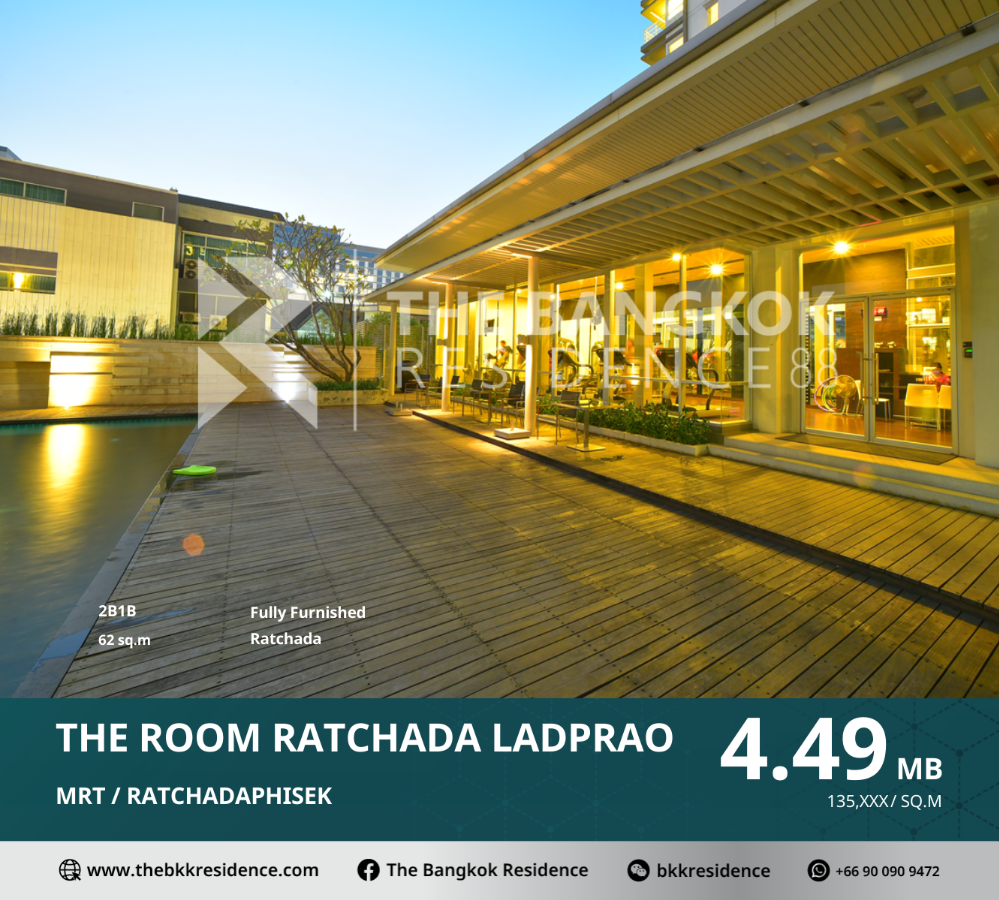 For SaleCondoLadprao, Central Ladprao : The Room Ratchada-Ladprao - Complete Convenience, Near MRT Ratchadaphisek