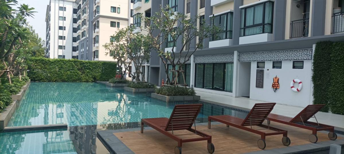 For RentCondoPattanakan, Srinakarin : Condo for rent S1 Rama 9 Condo Sawan Rama 9 Soi 45 Low Rise Condominium, near The Nine Rama 9, 1 bedroom, size 34 sq.m., Building A, Floor 5