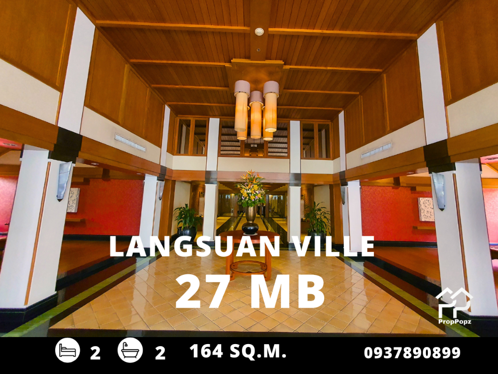 For SaleCondoWitthayu, Chidlom, Langsuan, Ploenchit : Langsuan Ville / A lovely project in Soi Lang Suan, best price in the market / 2 bedrooms, 164 sq m. Call 0937890899