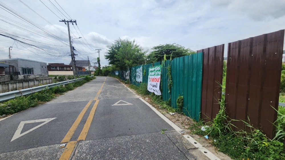 For SaleLandBang Sue, Wong Sawang, Tao Pun : Land for sale, Soi Samakkhi 34, Nonthaburi, 3-2-16 rai, 6 meter wide road, orange map