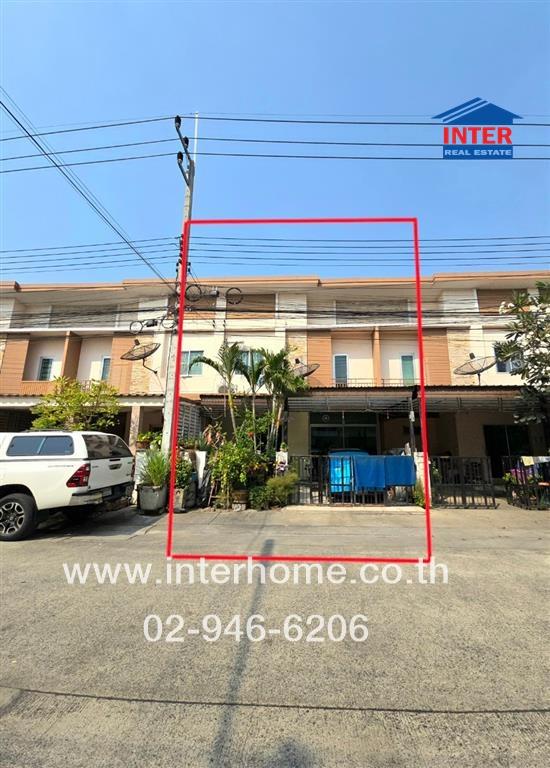 For SaleTownhousePathum Thani,Rangsit, Thammasat : 2-storey townhouse, 22.1 sq.w., The First Home Village, Wongwaen-Lam Luk Ka Khlong 3, Soi Phianon, Lam Luk Ka Road, Lam Luk Ka, Pathum Thani