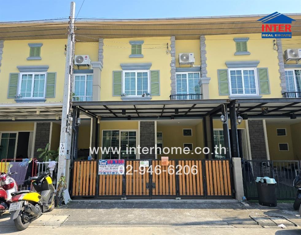 For SaleTownhouseRathburana, Suksawat : 2-storey townhouse, 19.2 sq.w., Golden Town Village 3, Suk Sawat-Phuttha Bucha, Soi Phuttha Bucha 36, ​​Phuttha Bucha Road, Thung Khru District, Bangkok