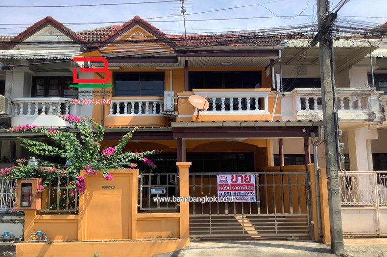 For SaleTownhouseRatchadapisek, Huaikwang, Suttisan : Townhouse, Village Phorphailin 2 (Soi Lat Phrao 41/1), area 30 square wah, near BTS Phawana, Sam Sen Nok Subdistrict, Bang Sue District, Bangkok