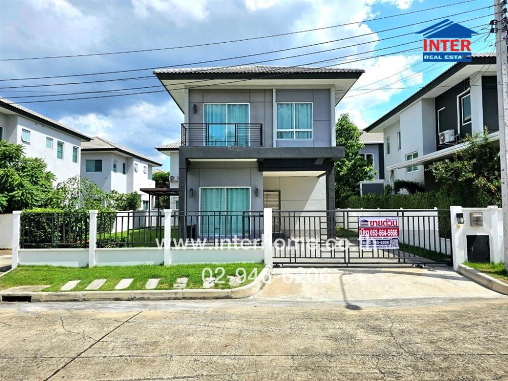 For SaleHouseNawamin, Ramindra : 2-storey detached house, 62.4 sq.w., The Centro Village, Watcharapol, Soi 9/4, Sukhaphiban 5 Road, Sai Mai District, Bangkok