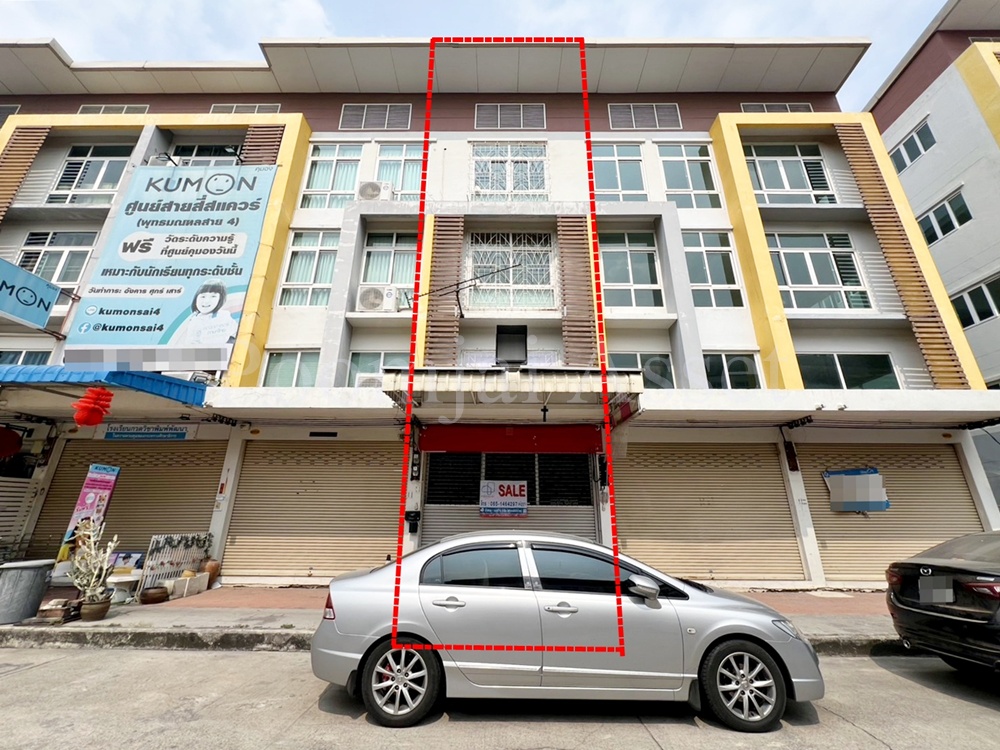 For SaleShop HousePhutthamonthon, Salaya : Commercial building, Sai 4 Square, 3.5 floors, Krathum Lom, Sam Phran, Nakhon Pathom