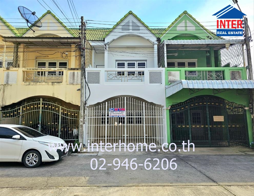 For SaleTownhouseNakhon Pathom : 2-storey townhouse, 19.1 sq.w., Siriwan Village, Nakhon Pathom, Siriwan Village Alley, near Nakhon Pathom Municipality Office, Thanon Thahan Bok, Mueang Nakhon Pathom, Nakhon Pathom