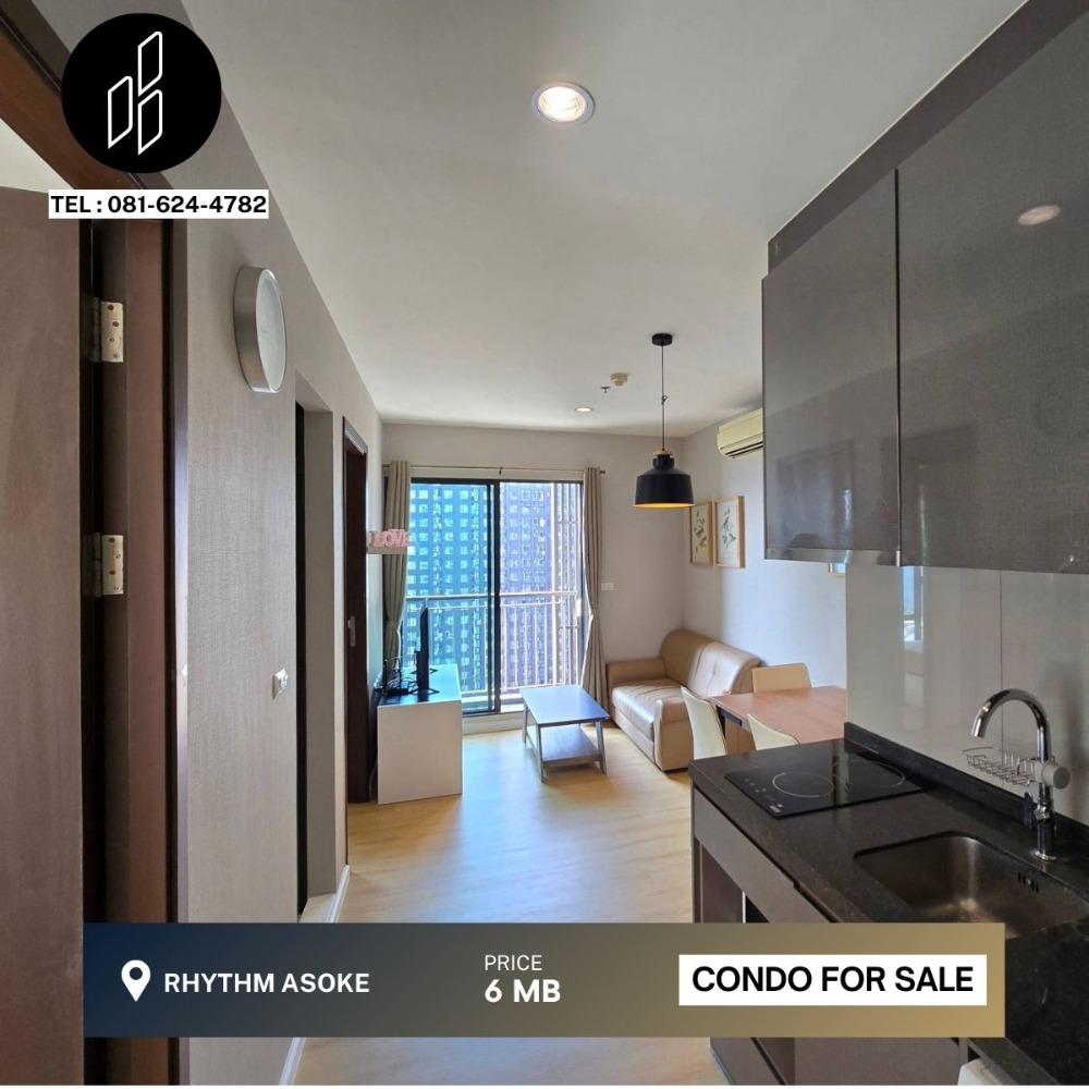 For SaleCondoRama9, Petchburi, RCA : For sale Rhythm Asoke, 2 bedrooms, 1 bathroom, 41.55 sq.m. DBC-2-S545