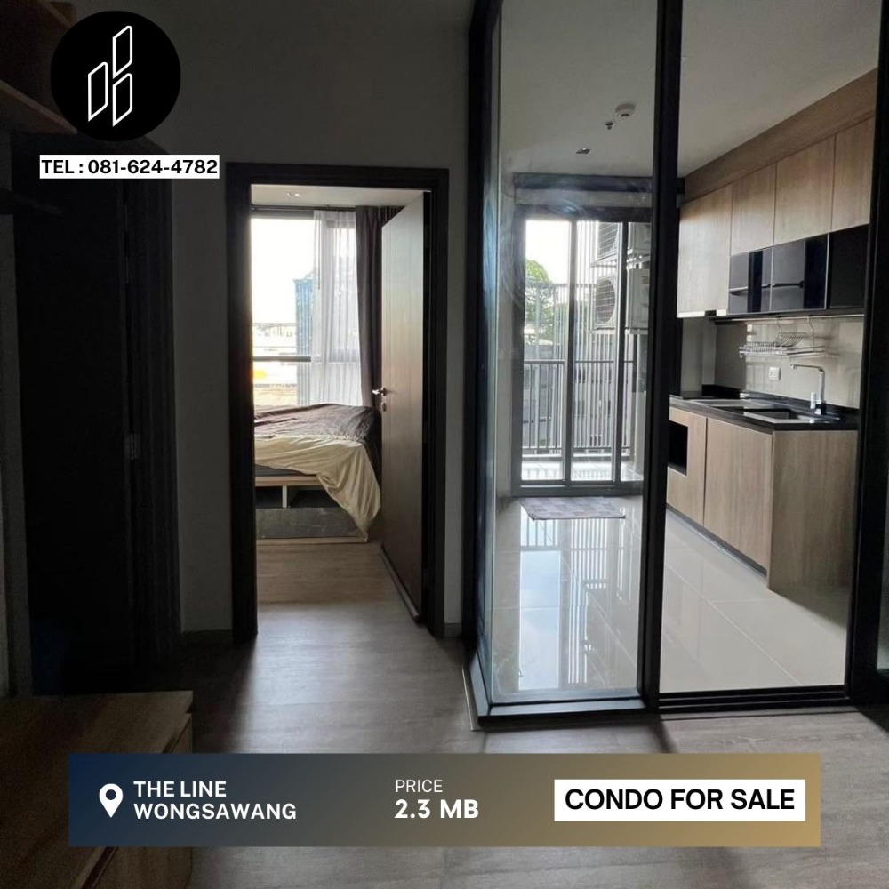 For SaleCondoBang Sue, Wong Sawang, Tao Pun : For sale The Line Wongsawang, 1 bedroom, 1 bathroom, 28.00-28.75 sq.m. DBC-2-S546