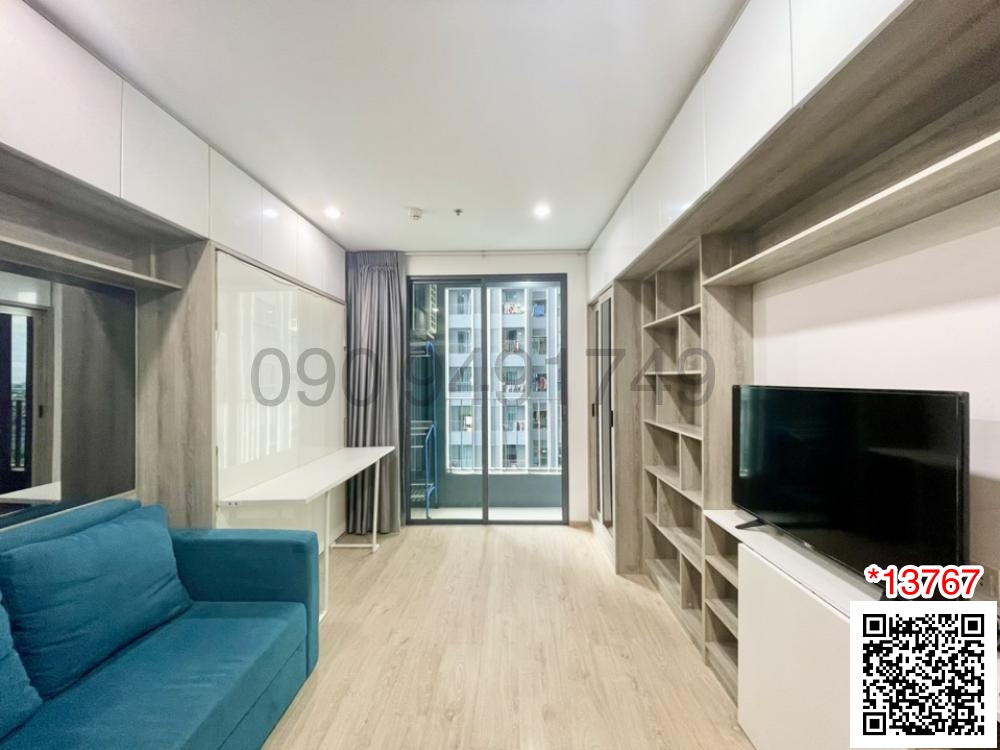 For RentCondoSiam Paragon ,Chulalongkorn,Samyan : Condo for rent IDEO Q Chula-Samyan, studio room, 12th floor, near MRT Samyan