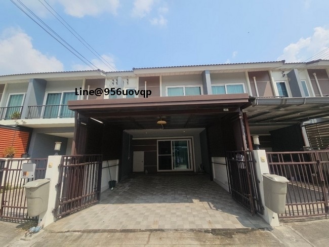 For RentHouseSamut Prakan,Samrong : svs282 For rent, 2-storey townhouse, Supalai Ville Bangna-Outer Ring Road, Soi Jemo, King Kaew 25/1