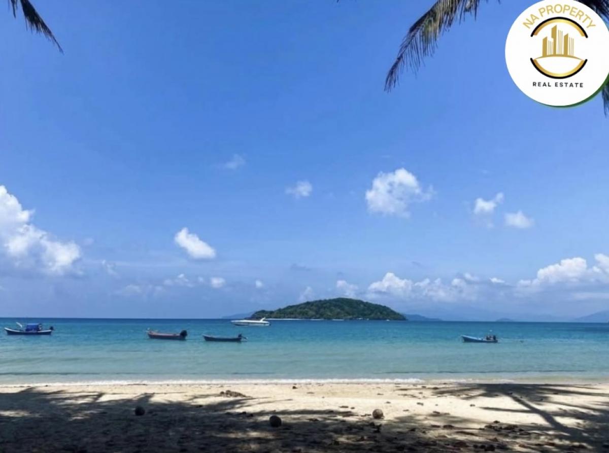 For SaleLandTrat : Land for sale, with beachfront, Koh Mak, Trat Province, area 29-3-12 rai, with water and electricity ready.