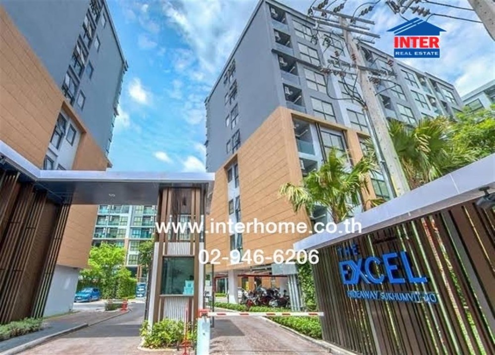 For SaleCondoOnnut, Udomsuk : Condominium 29.57 sq.m. The Excel Hideaway Sukhumvit 50 near BTS On Nut, Soi Sukhumvit 50, Sukhumvit Road, On Nut Road, Khlong Toei District, Bangkok