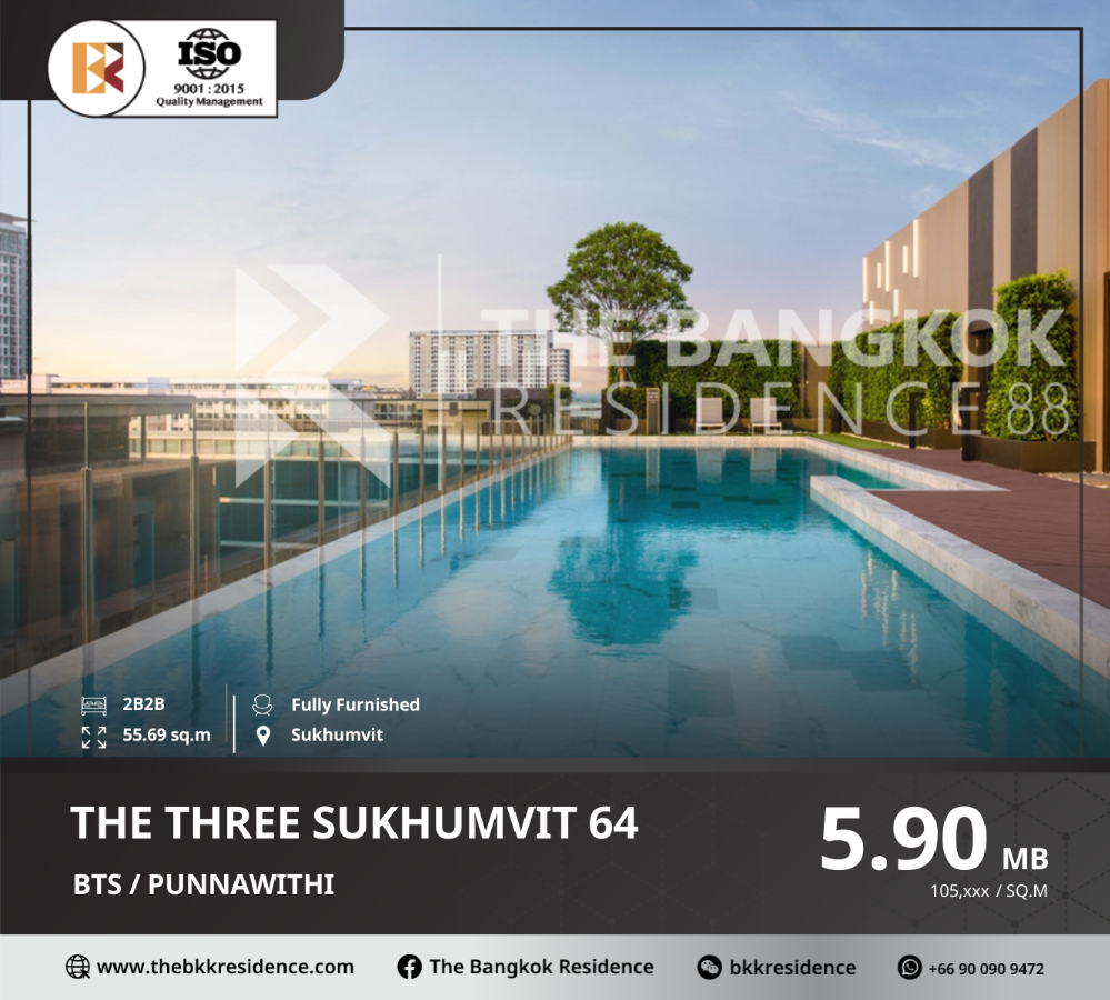 For SaleCondoOnnut, Udomsuk : The Tree Sukhumvit 64 - Nature-Inspired Condo Near BTS Punnawithi