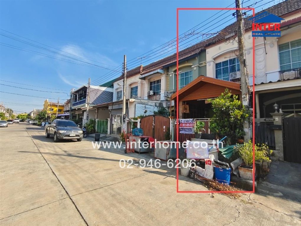 For SaleTownhouseMin Buri, Romklao : Townhouse 2 floors, 20 sq.w., Rungkit Grand Village, Soi Hathairat, Ram Inthra Road, Suwinthawong Road, Min Buri District, Bangkok