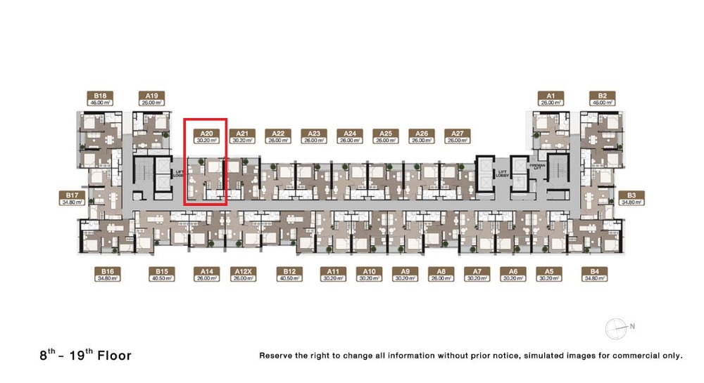 ขายดาวน์คอนโดพระราม 9 เพชรบุรีตัดใหม่ RCA : ขายคอนโด “ NUE District R9 ”1 ห้องนอน, 1 ห้องน้ำ, ชั้น 17, ขนาด 30.20 ตร.ม. ใกล้ MRT พระราม 9