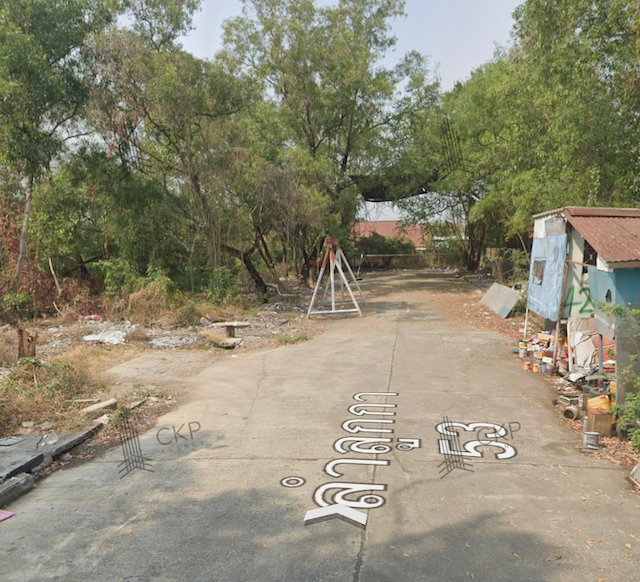 For SaleLandPathum Thani,Rangsit, Thammasat : Vacant land, Lam Luk Ka, Khlong 4, yellow urban plan, can be used as a warehouse or medium-sized factory.