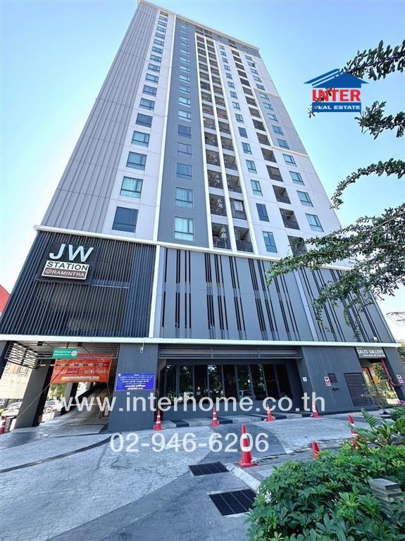 For SaleCondoNawamin, Ramindra : Condominium 24.82 sq.m. JW Station Atmindra, near MRT Setthabutphen, Min Buri Intersection, Ram Inthra Road, Min Buri District, Bangkok