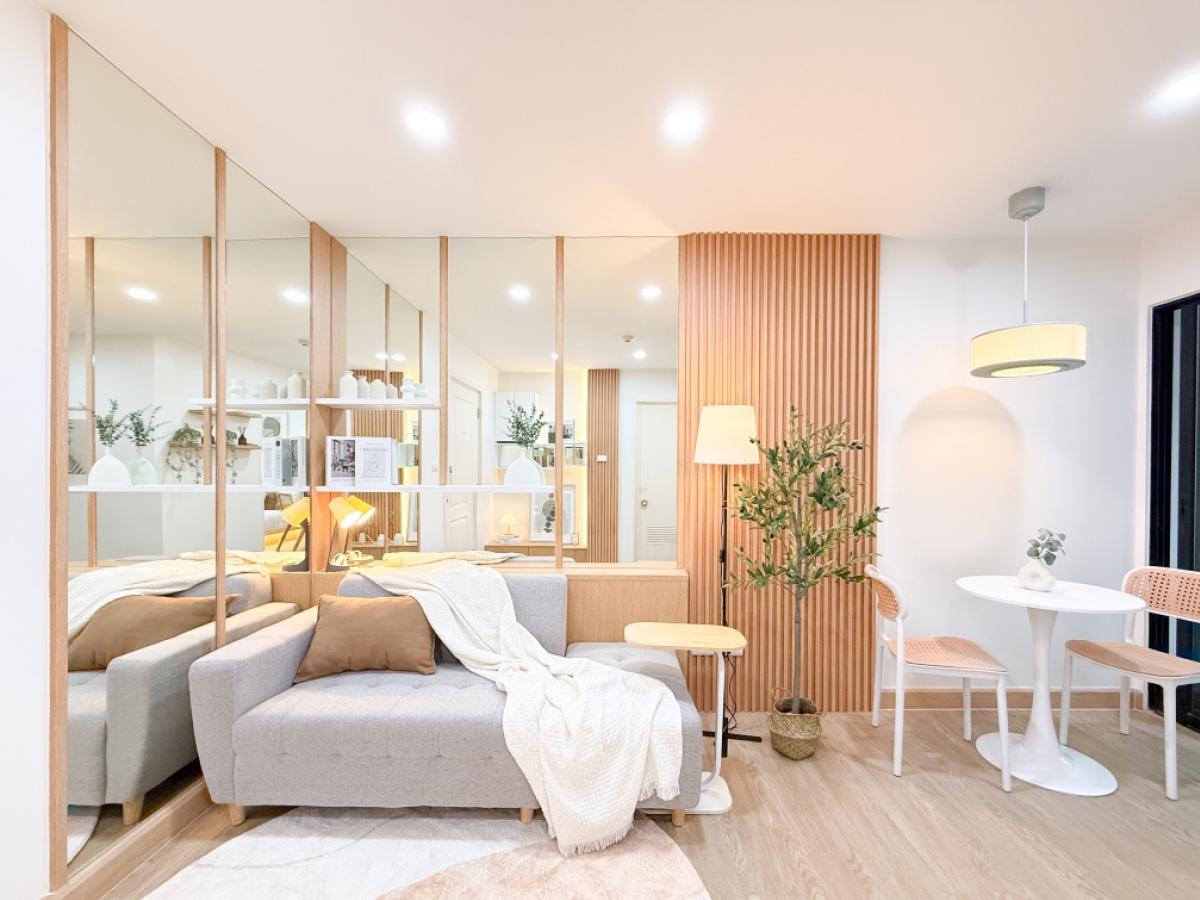 For SaleCondoBangna, Bearing, Lasalle : 🏠 I Condo Sukhumvit 105, beautiful decorated room, ready to move in Help every step