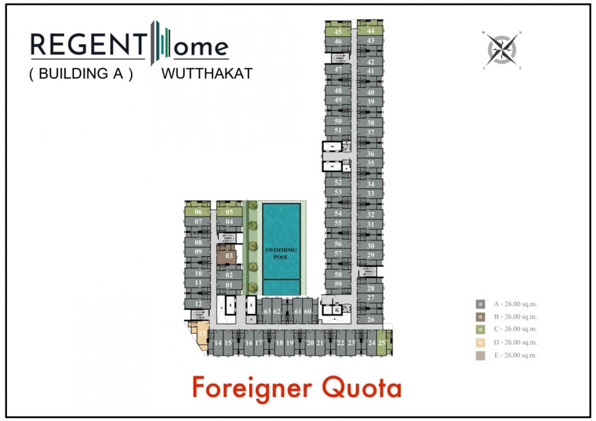 Sale DownCondoThaphra, Talat Phlu, Wutthakat : Regent Home Wutthakat Foreign Quota