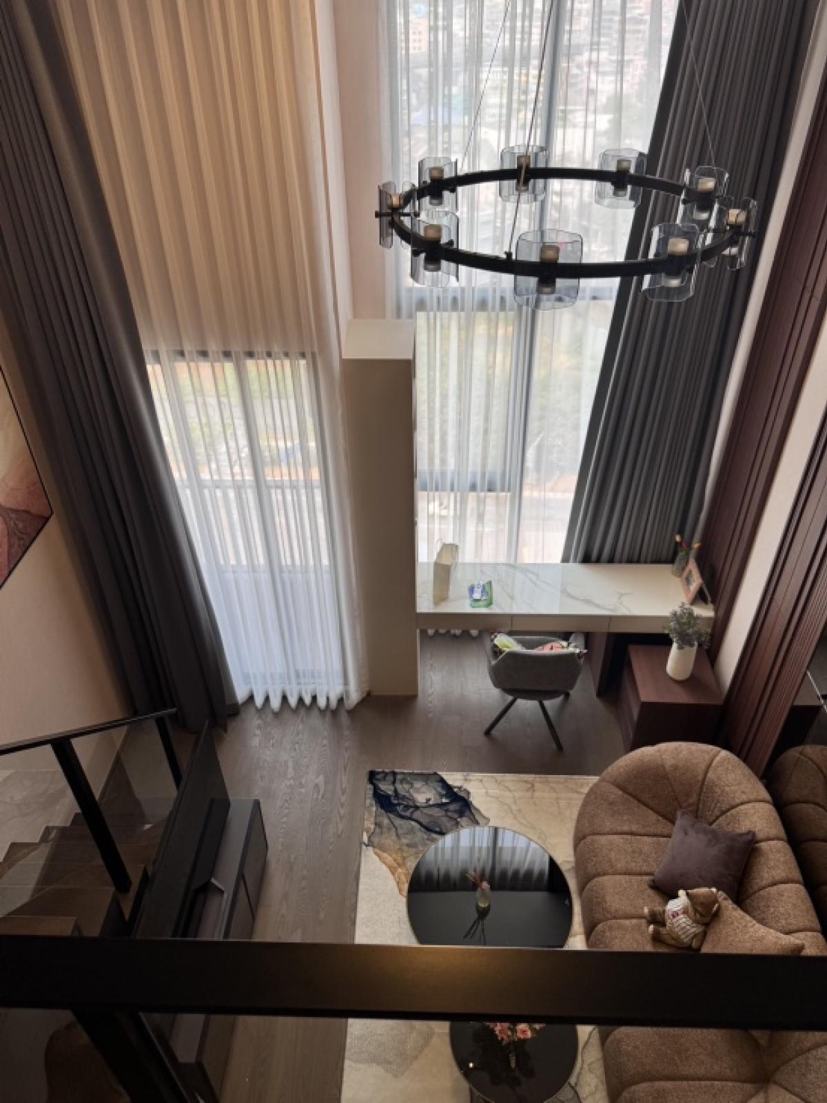 For RentCondoSiam Paragon ,Chulalongkorn,Samyan : For rent! Condo Park Origin Chula, 1 bedroom, 1 bathroom, Duplex room, newly decorated, very beautiful.