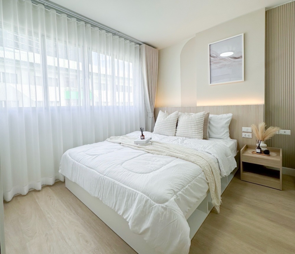 For RentCondoLadprao101, Happy Land, The Mall Bang Kapi : Lumpini Condo for Rent, Lat Phrao 111, beautiful room with new furniture