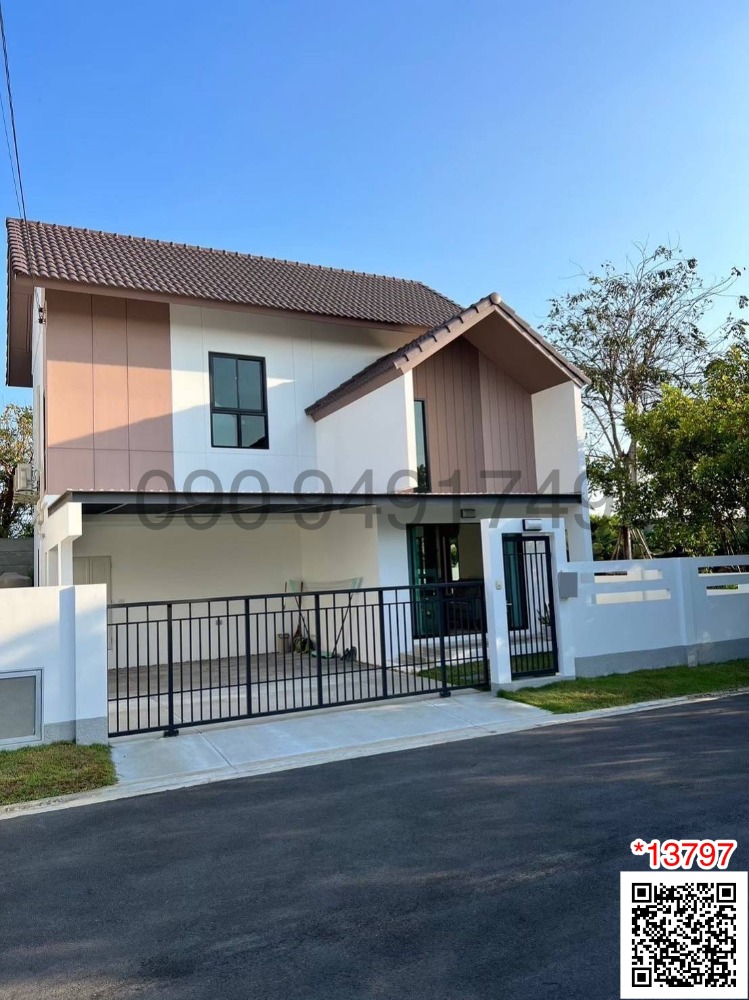 For SaleHouseNonthaburi, Bang Yai, Bangbuathong : 2 storey detached house for sale, Bang Yai Village, 3 bedrooms, ready to move in