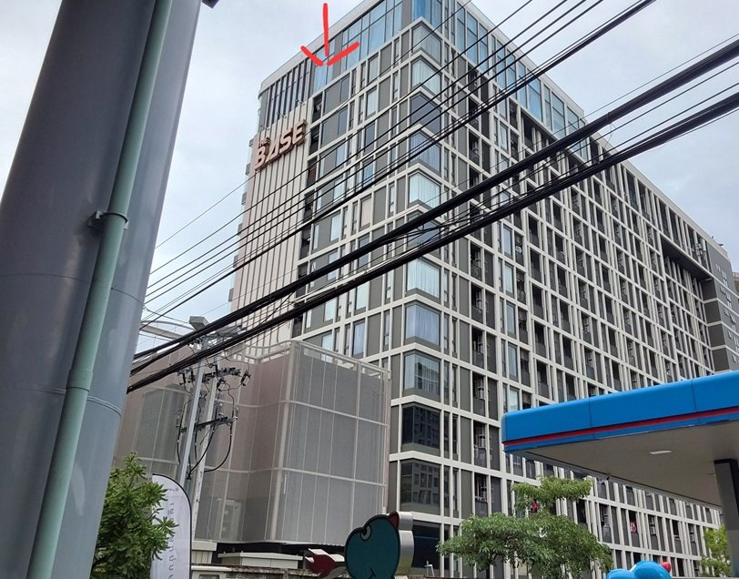 For SaleCondoVipawadee, Don Mueang, Lak Si : Sell ​​the condo condominium, The Base Saphan Mai, adjacent to the Saiyud station, corner room, size 56.04 sq.m., only 4.25 million baht.