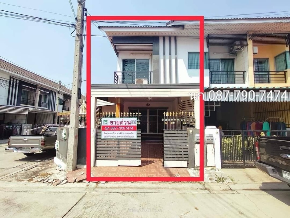 For SaleTownhouseMahachai Samut Sakhon : Townhouse for sale, Ban Dee Village, original road, Bang Mahachai, converted corner 25.4 sq.w. 2 bedrooms, 2 bathrooms