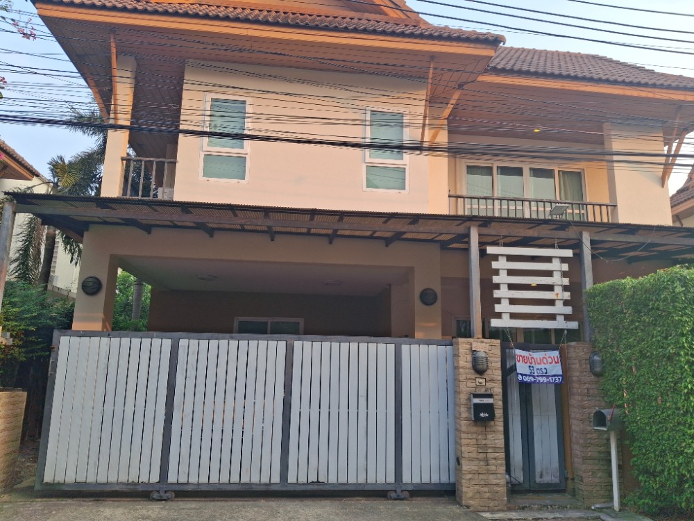 For SaleHouseKaset Nawamin,Ladplakao : Detached house 53 Sq. 3 bedrooms, 3 bathrooms, convenient to travel opposite Soi Satri Witthaya 2