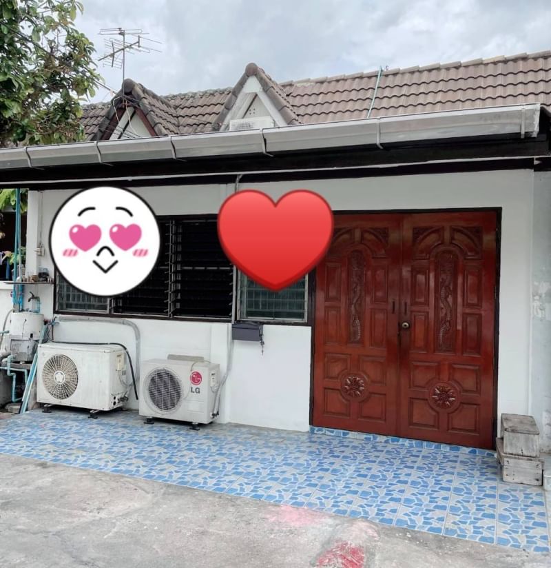 For SaleTownhouseMin Buri, Romklao : One floor townhouse for sale Sri Prachak 1, area 20.6 sq.w. 2 bedrooms, Soi Ramkhamhaeng 156, Ramkhamhaeng Road, Rat Phatthana Subdistrict, Saphan Sung District, Bangkok