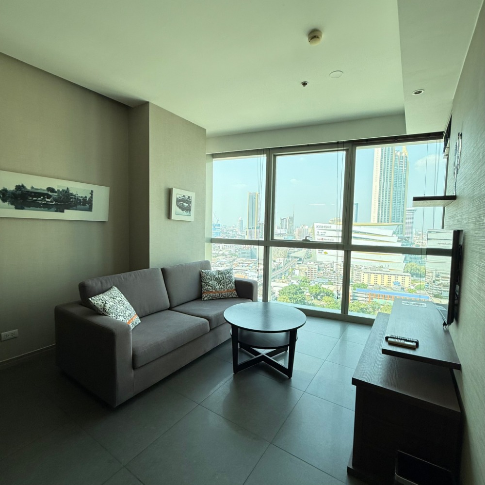 ให้เช่าคอนโดวงเวียนใหญ่ เจริญนคร : For Rent The river 1bed size 58sq.m. F/F Ready to move in