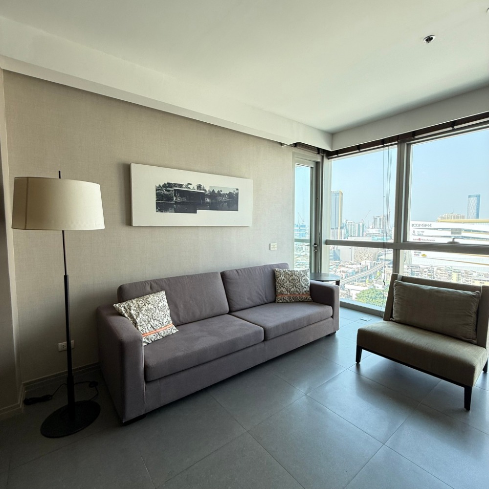 ให้เช่าคอนโดวงเวียนใหญ่ เจริญนคร : For Rent The river 2beds size 100 sq.m. F/F Ready to move in