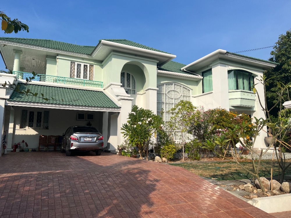 For SaleHouseRattanathibet, Sanambinna : 243 Sq. 4 bedrooms, 4 water houses, 2 -story house, Lad Daram, Rattanathibet, MRT, Sai Ma Bridge, Phra Nang Klao Bridge.