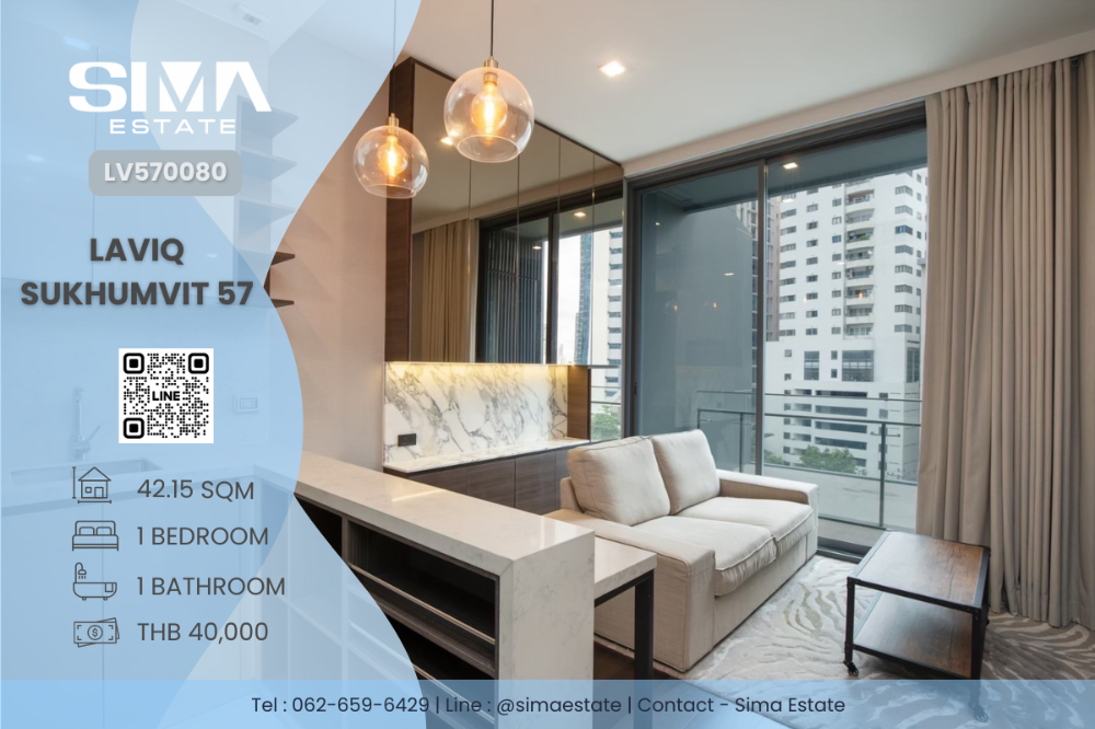 For RentCondoSukhumvit, Asoke, Thonglor : Rent ☁️laviq Sukhumvit 57☁️ The room is very beautiful. Free ready to stay in a luxury condo in the heart of Thonglor ☀️