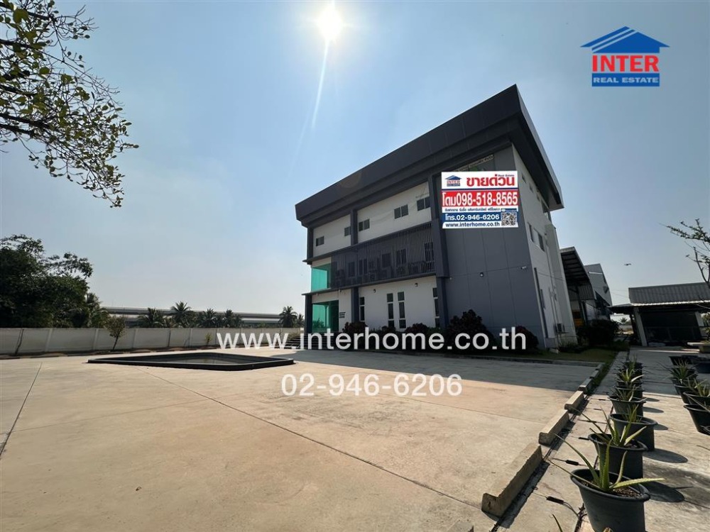 For SaleLandNonthaburi, Bang Yai, Bangbuathong : Land + Office Building + Factory 3 Floor, 6 Rai 85 sq.w. Land + Office Building + Factory near Noppawong Intersection Road 346 Road number 340 Sai Noi Nonthaburi